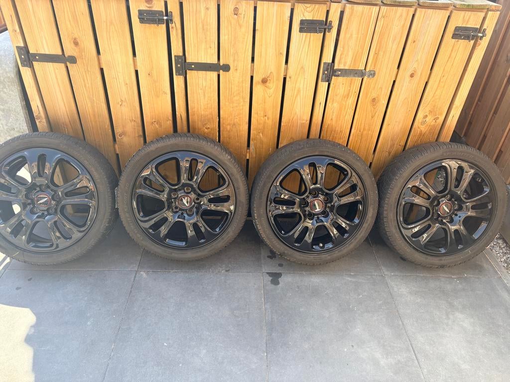 17-inch Mini JCW Double Spoke 510 wielset, Auto-onderdelen, Ophalen, Gebruikt, Banden en Velgen, 17 inch