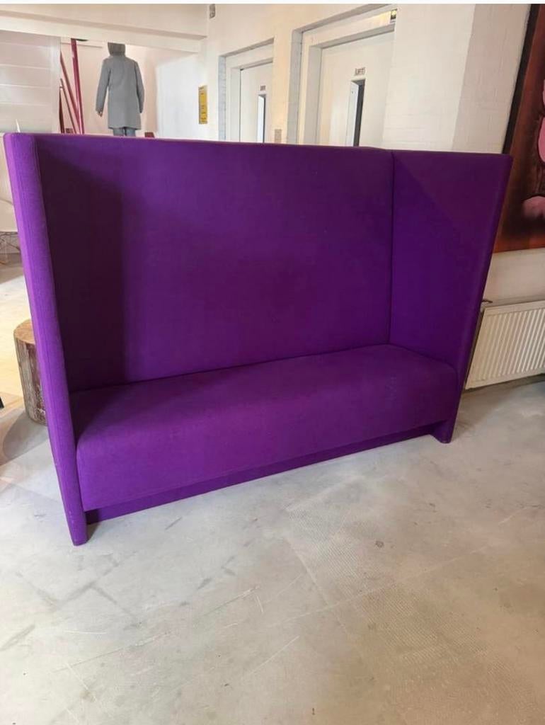 Design Bank / Lounge Sofa /Paars /Modern, Ophalen of Verzenden, Zo goed als nieuw