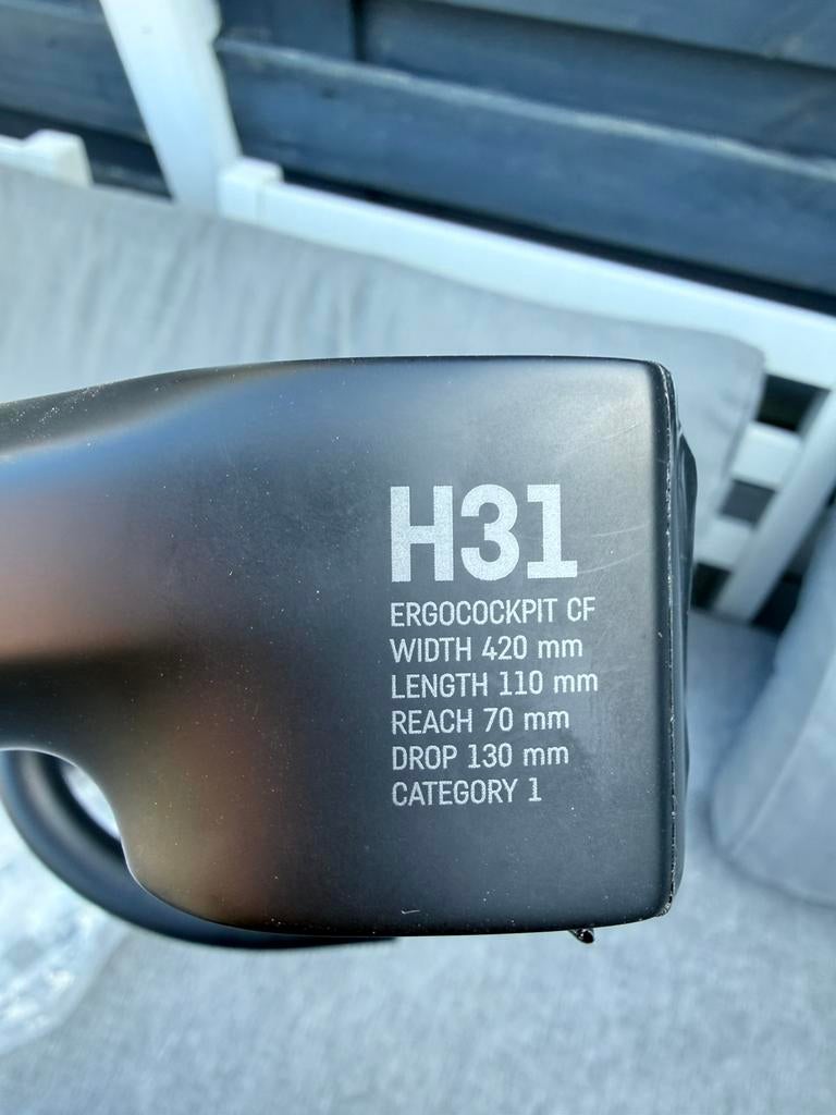 Canyon H31 Ergocockpit, CF stuur 110/420, Fietsen en Brommers, Fietsonderdelen, Zo goed als nieuw, Stuur, Carbon, Ophalen of Verzenden