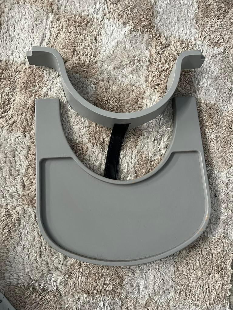 Kidsmill up blad en zitje babyset grey wash, Ophalen, Gebruikt, Meegroeistoel, Afneembaar eetblad