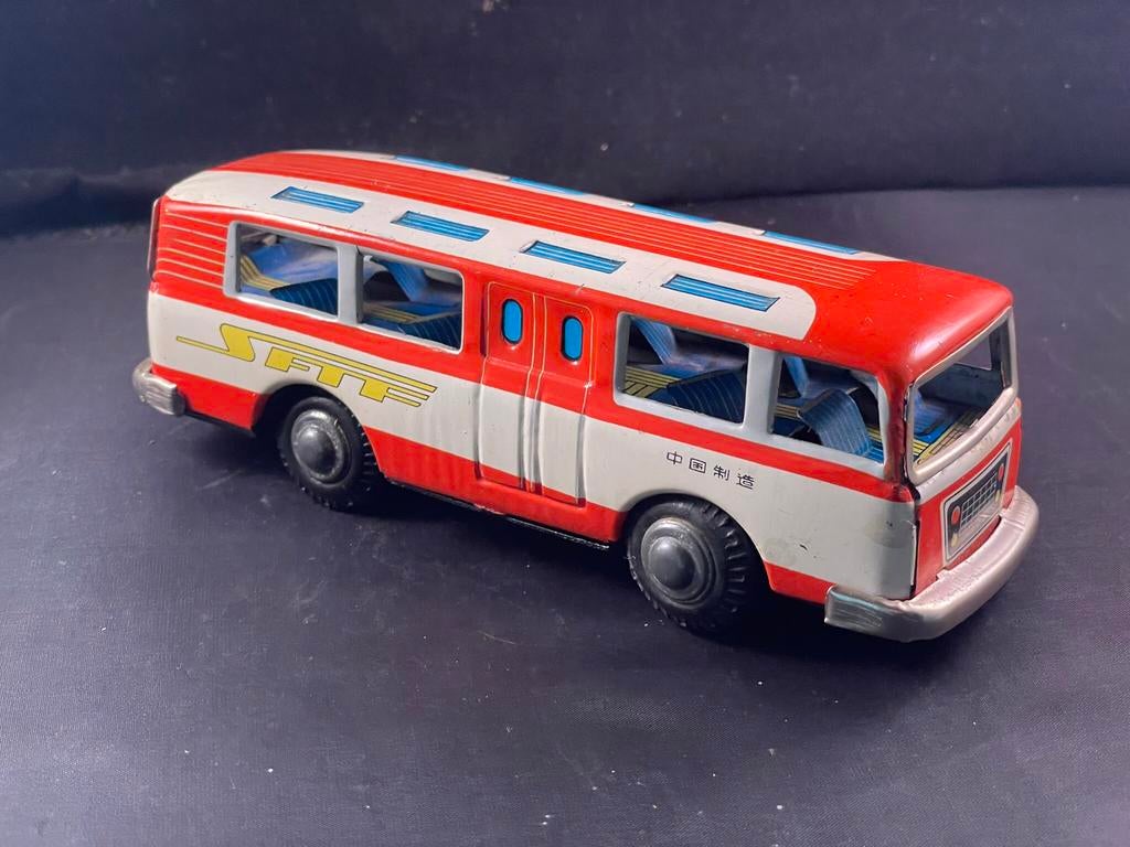 Blikken  autobus / oud speelgoed / bus, Antiek en Kunst, Antiek | Speelgoed, Ophalen of Verzenden