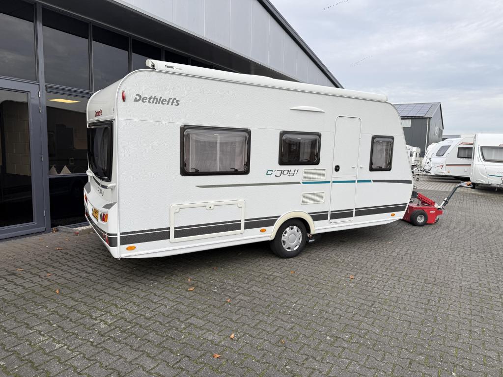 Dethleffs C Joy 460 LE Aparte bedden Mover + Airco + Luifel., Lengtebed, Bedrijf, Treinzit, Schokbreker
