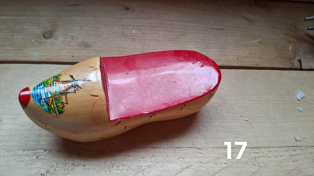 Houten klomp met molen decoratie - decoratief item, Ophalen of Verzenden