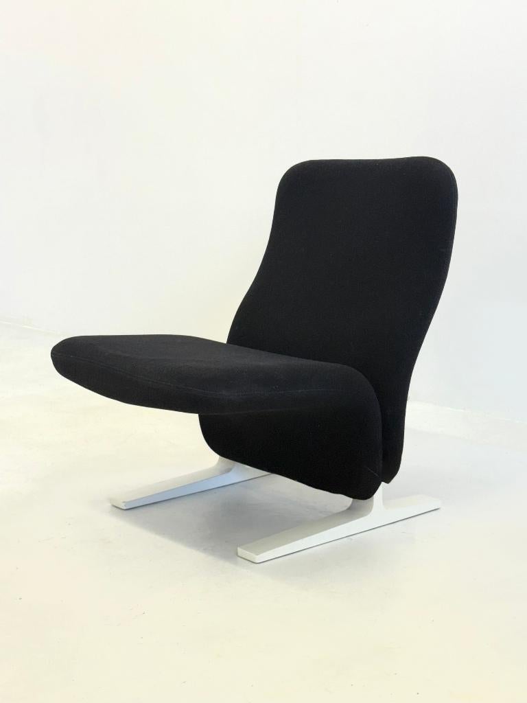 Artifort Concorde F780 fauteuil zwart Pierre Paulin, Huis en Inrichting, Fauteuils, Ophalen, -, Overige materialen, 75 tot 100 cm