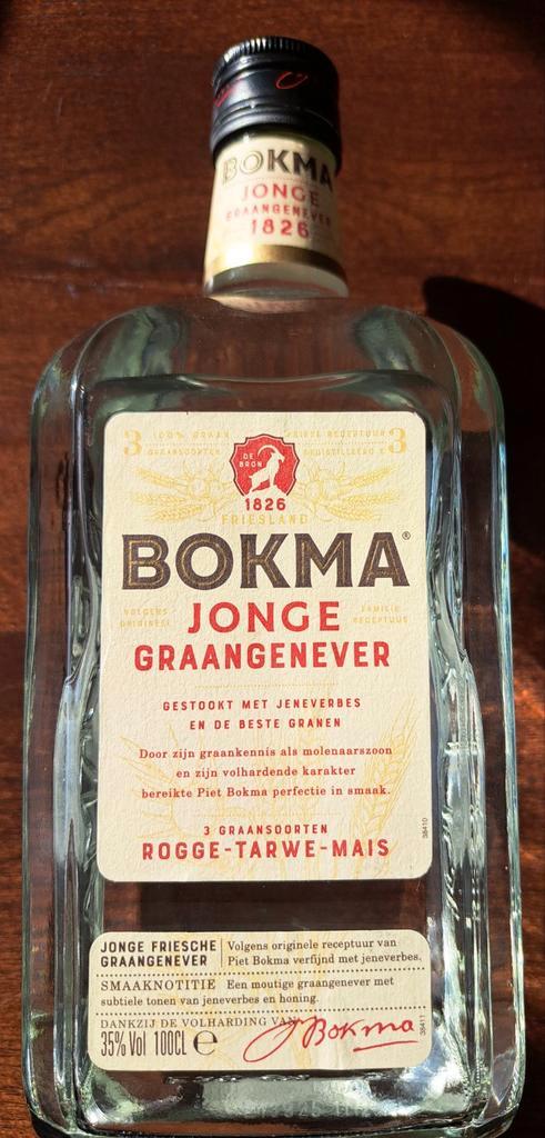 Bokma Jonge Graangenever 100cl - Ongeopend, Verzamelen, Wijnen, Nieuw, Overige typen, Overige gebieden, Ophalen of Verzenden