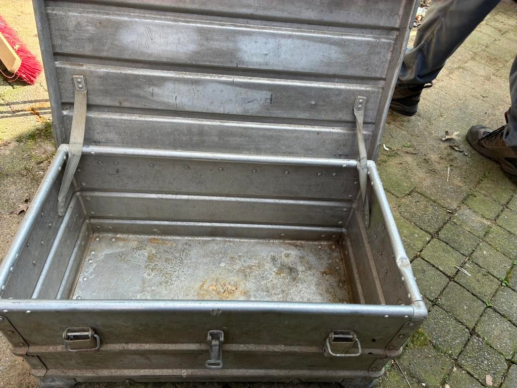Aluminium opberg koffer zarges, Huis en Inrichting, Woonaccessoires | Kisten, 50 tot 100 cm, Ophalen of Verzenden, Zo goed als nieuw