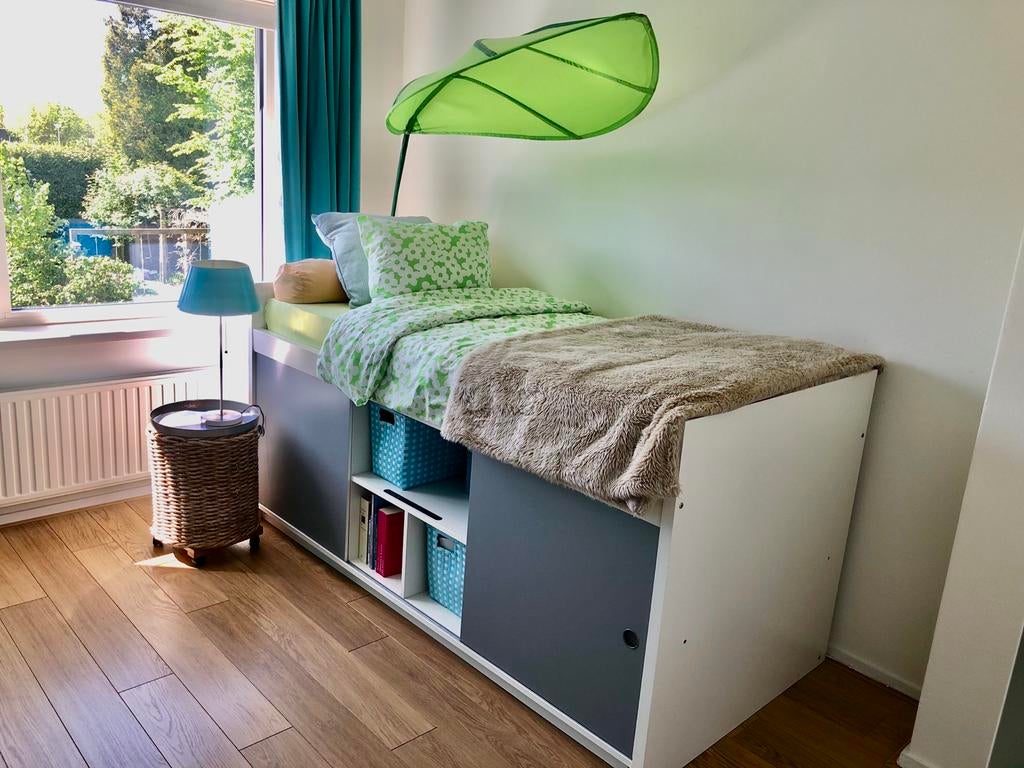 Ikea Hoogslaper met opbergruimte, Ophalen, Eenpersoons, Minder dan 160 cm, Zo goed als nieuw