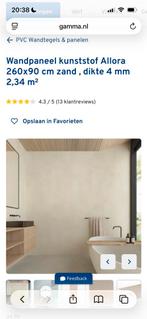 Wandpaneel kunststof Allora 260x90 cm zand, Ophalen, Nieuw