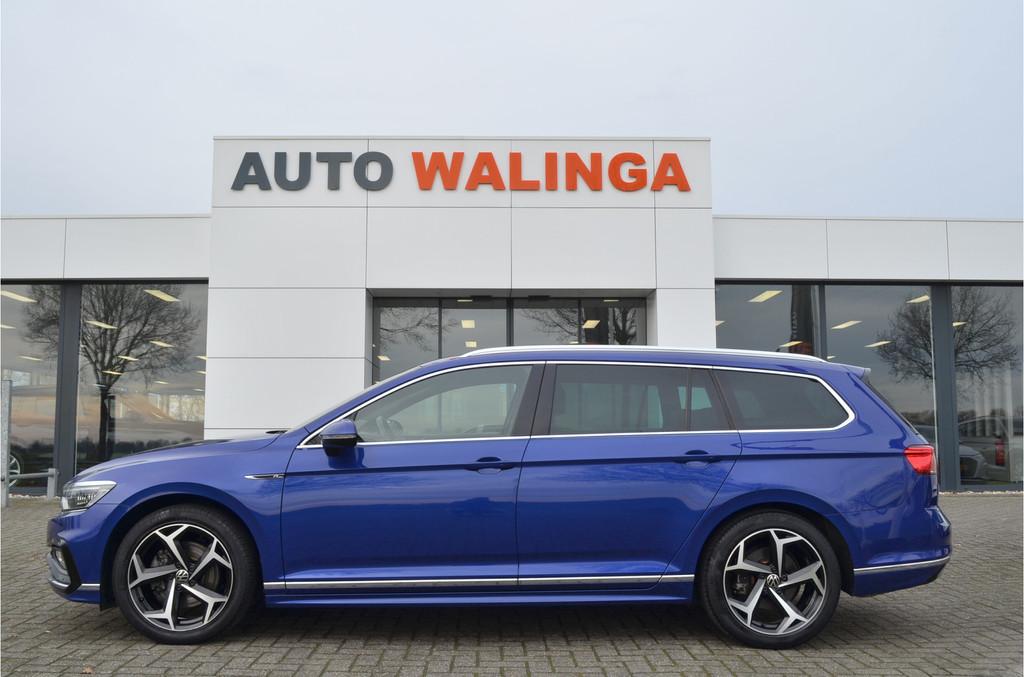 Volkswagen Passat Variant 1.5 TSI 2X R-Line Pano | Vol Leer, 730 kg, 4 cilinders, 150 pk, Blauw