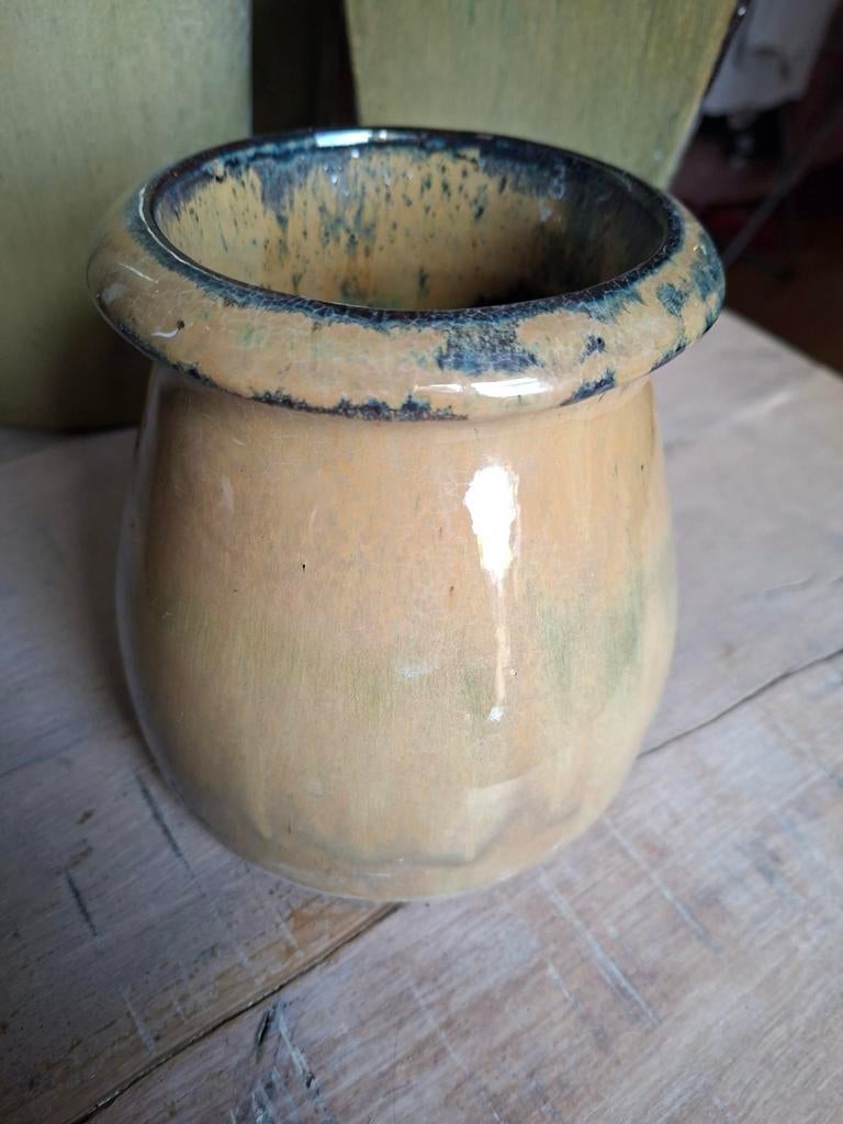 Prachtig geglazuurde bloempot voor binnen of buiten, Tuin en Terras, Ophalen of Verzenden