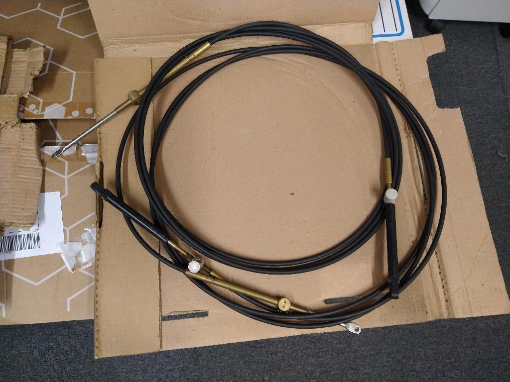 Set van 2 Mercury schakelkabels lengte 15Ft., Ophalen of Verzenden, Nieuw, Motor en Techniek