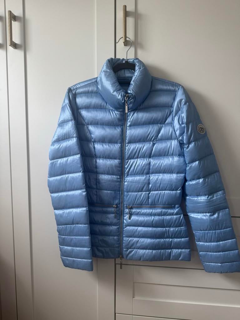 Lichtblauwe Beaumont jas - Maat 34, Ophalen of Verzenden, Zo goed als nieuw, Maat 34 (XS) of kleiner, Blauw