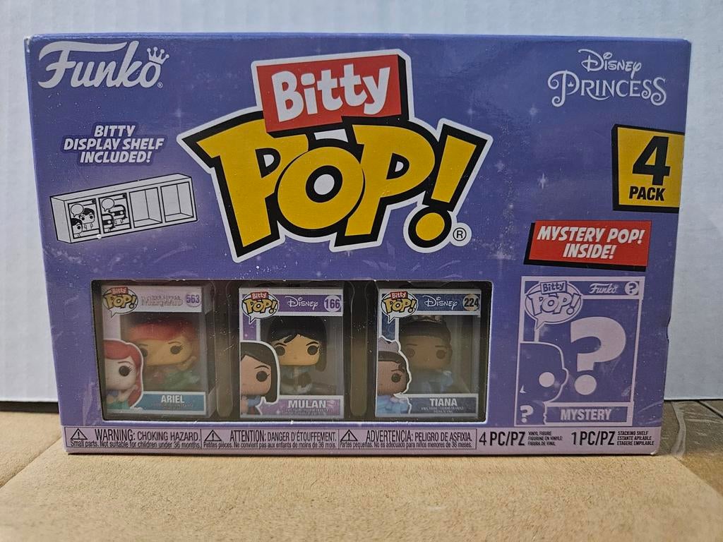 Funko Bitty Pop! Disney Princess 4-pack met mystery pop, Ophalen of Verzenden, Nieuw