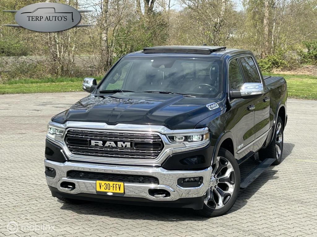 Dodge Ram 1500 5.7 V8 4x4 Limited Ramboxen MWK, Auto's, Automaat, Gebruikt, Zwart, Leder