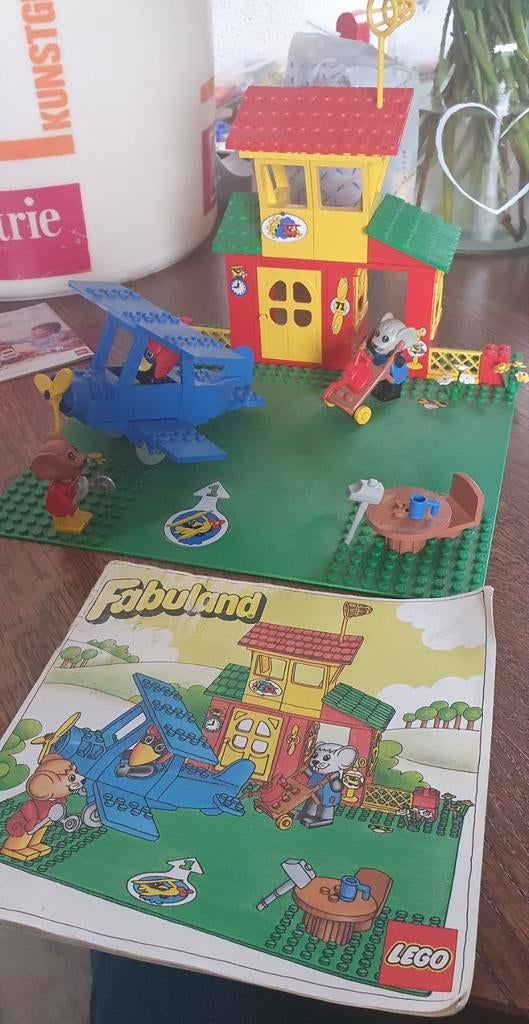 Lego Fabuland 3671 Airport / Vliegveld (jaren 80), Ophalen, Gebruikt