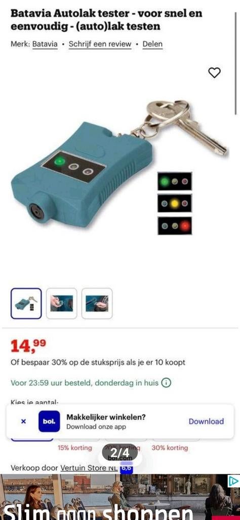 4000 stuks auto lakdiktemeter partijhandel restpartij export, Diversen, Ophalen of Verzenden, Nieuw