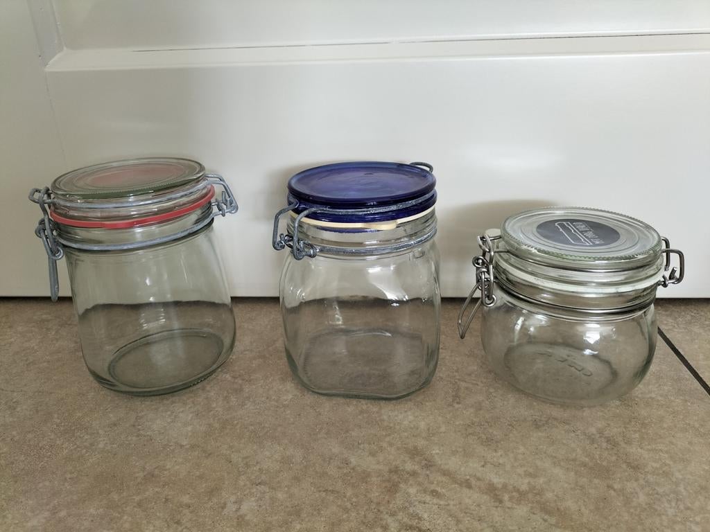 Wekpotten, Huis en Inrichting, Keuken | Potten en Pannen, Ophalen, Zo goed als nieuw, Glas, Pot, Bus of Blik