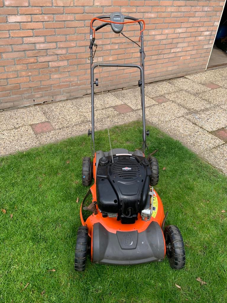 Husqvarna mulch maaier, Tuin en Terras, Grasmaaiers, Ophalen, Cirkelmaaier, Gebruikt, Mulchfunctie