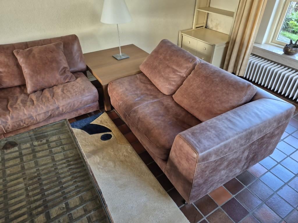 2 en 3 zits banken, Huis en Inrichting, Banken | Bankstellen, Ophalen, Gebruikt, Klassiek, Driepersoons