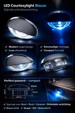 🔵 LED Courtesylight Blauw – Ovaal – 12V –  Boot / Caravan, Ophalen of Verzenden