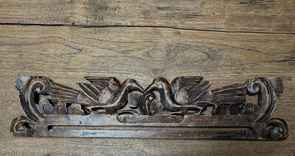 Craved wood display gordijn/tapijt hanger oosters, Ophalen of Verzenden