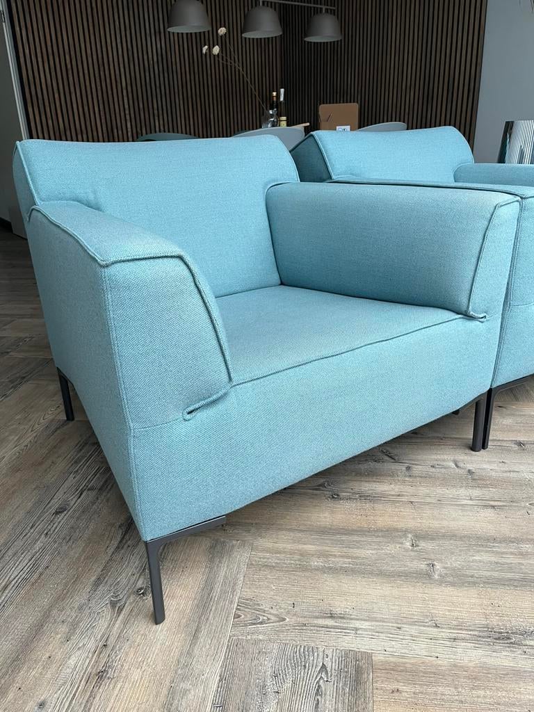 Prachtige Fauteuil van Design on Stock Bloq in Ploegwool 58, Ophalen, Gebruikt, Minimalistisch met maximale details, 75 tot 100 cm