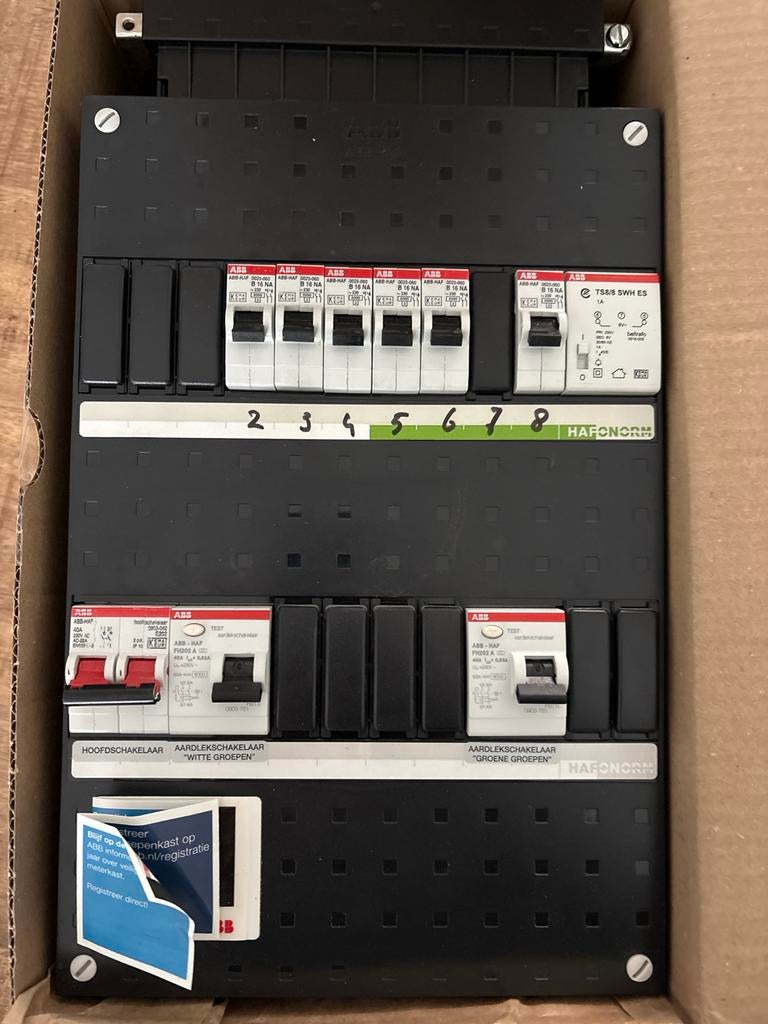 Zo goed als nieuw ABB Groepenkast / Meterkast, Ophalen of Verzenden, Zo goed als nieuw, Overige typen