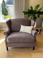 Comfortabele Love Seat met bijpassende poef, Huis en Inrichting, Ophalen, Gebruikt, 100 tot 125 cm, Stof