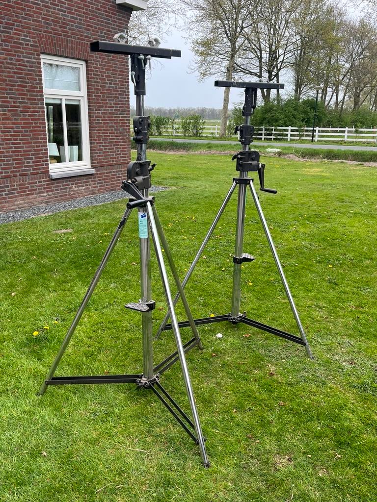 wind-up statieven, Audio, Tv en Foto, Fotografie | Statieven en Balhoofden, Ophalen of Verzenden, Gebruikt, 175 cm of meer, Driepoot