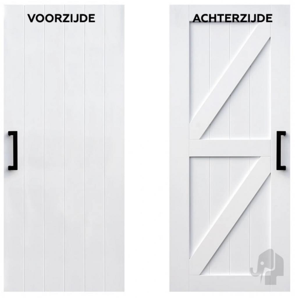 Binnendeuren | Eiken Loftdeur / Barndeur / Schuifdeur, Niet ingevuld, 80 tot 100 cm, Binnendeur, Niet ingevuld