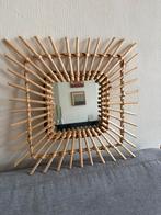Rotan spiegel 45,5x45,5, Ophalen, Minder dan 50 cm, Rond, Zo goed als nieuw