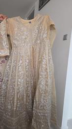 Prachtige Pakistaanse Kleding - Feestelijke Jurk, Maat 38/40 (M), Beige, Ophalen of Verzenden, Onder de knie