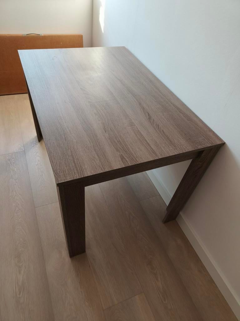 Eettafel houtkleur 120x80 cm, Huis en Inrichting, Tafels | Eettafels, Ophalen, Gebruikt, 100 tot 150 cm, 50 tot 100 cm