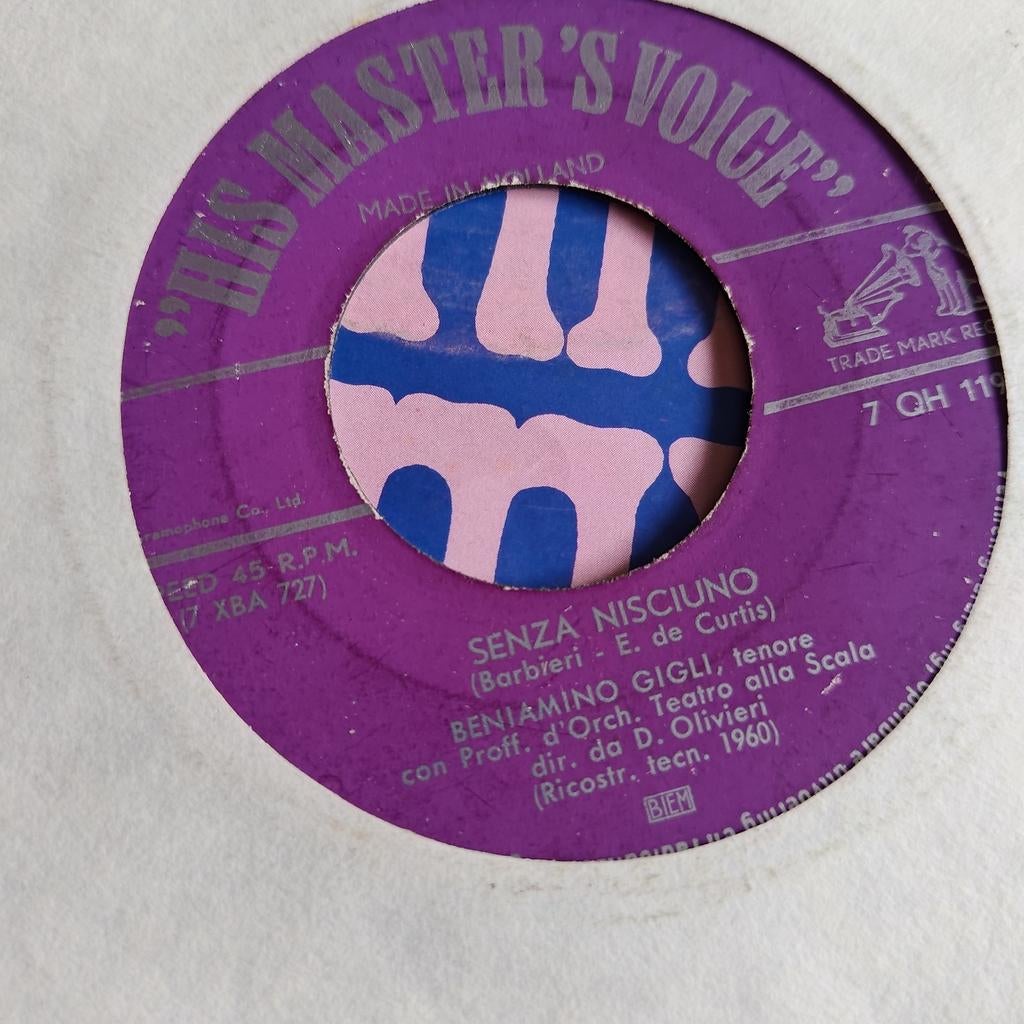Beniamino Gigli - 'O Sole Mio / Senza Nisciuno (7 inch), Ophalen of Verzenden, Gebruikt, 7 inch