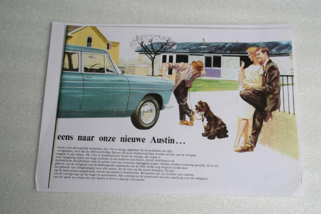 Folder / leaflet Austin A60 Cambridge Saloon De-Luxe (22), Ophalen of Verzenden, Zo goed als nieuw, Overige merken