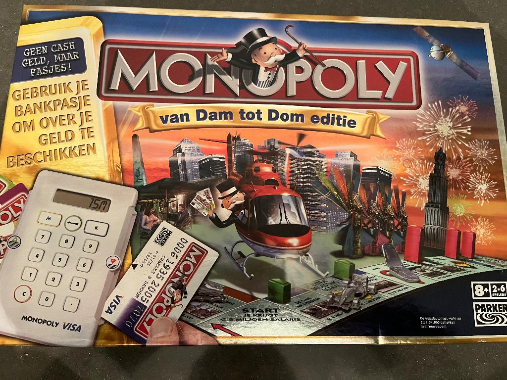 Monopoly (van Dam tot Dam editie), Hobby en Vrije tijd, Gezelschapsspellen | Bordspellen, Vijf spelers of meer, Ophalen of Verzenden