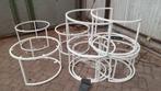 Partij witte metalen frames voor ronde salontafels, Ophalen, 50 tot 100 cm, Rond, Nieuw