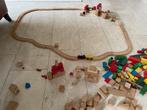 Houten treinset en heel veel blokken etc., Ophalen of Verzenden, Gebruikt, Overige typen