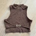 Bruine top - mt L, Bruin, Maat 42/44 (L), Ophalen of Verzenden, Zo goed als nieuw