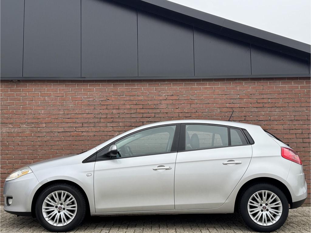 Fiat Bravo 1.4 T-JET DYNAMIC | NL-AUTO! | LEDER! | CRUISE!, Auto's, Fiat, 15 km/l, Gebruikt, Zwart, 4 cilinders