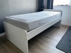 Ikea bed, wit, incl lattenbodem en evt 2 matrassen, Huis en Inrichting, Slaapkamer | Bedden, Ophalen, 90 cm, Eenpersoons, Wit