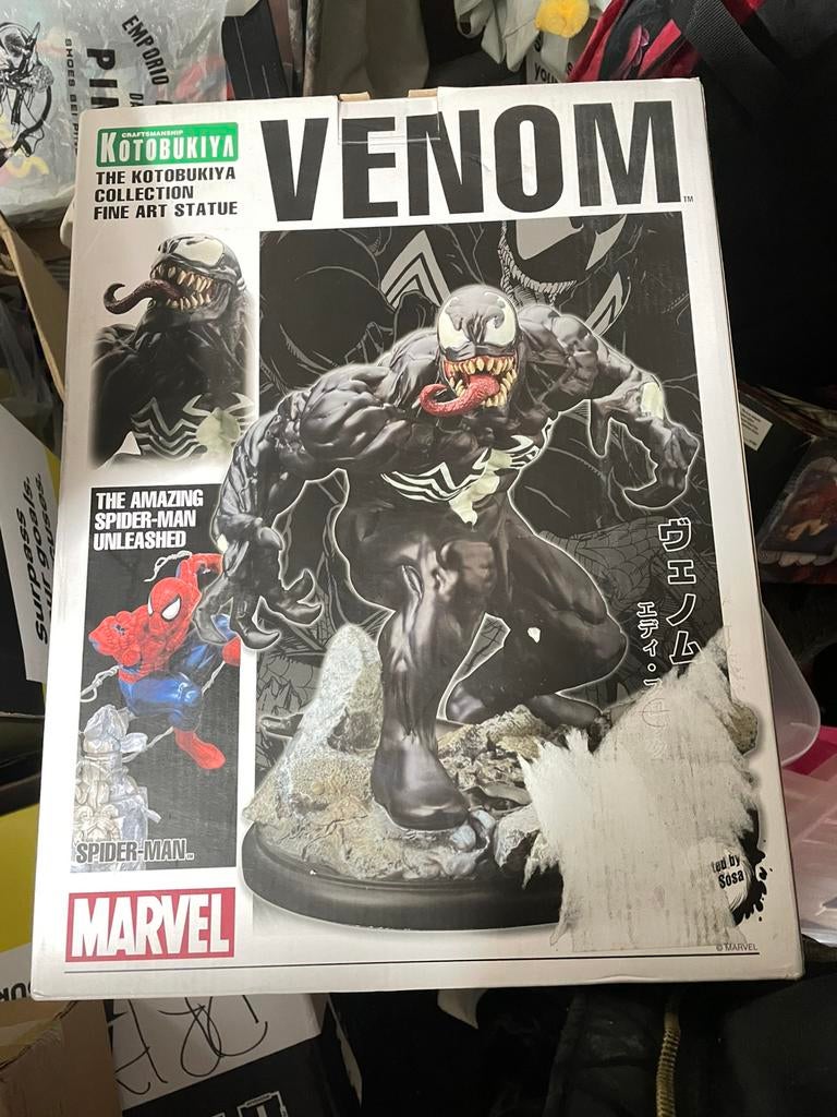 Marvel venom unbound Kotobukiya Fine Art Statue sideshow, Ophalen of Verzenden, Zo goed als nieuw, Beeldje, Replica of Model