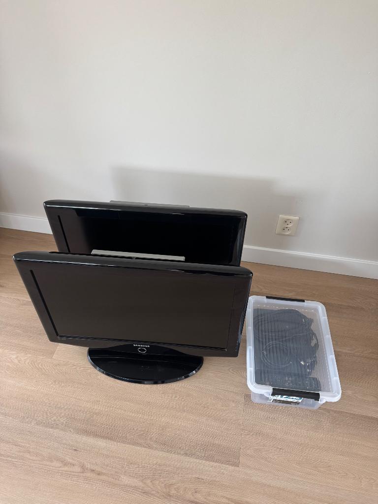 Samsung beeldscherm tv met kastje twee stuks 65 cm, Ophalen, Gebruikt, 50 Hz, Samsung