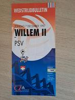 Programmaboekje Willem II - PSV 1997, Ophalen of Verzenden, Gebruikt, Willem II, Boek of Tijdschrift