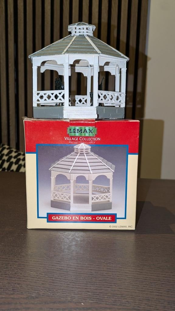 Lemax kerst Gazebo en Bois - Ovale, Verzenden, Gebruikt