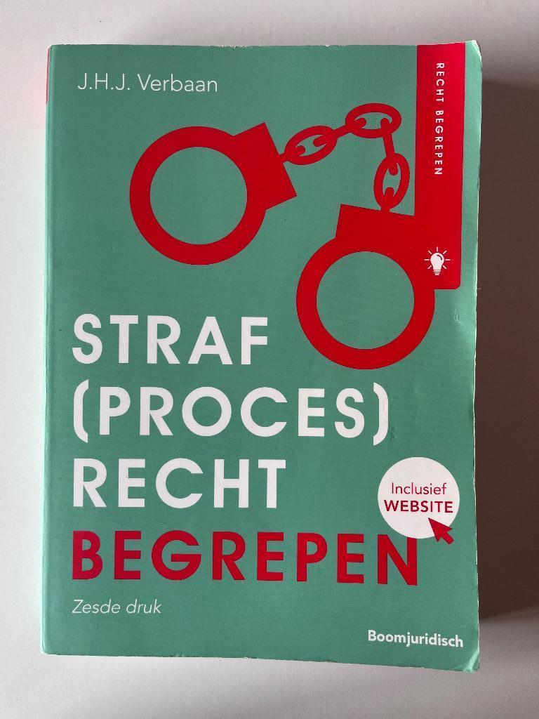 Straf(proces)recht begrepen (boek), Boeken, Boomjuridisch, Zo goed als nieuw, Beta, HBO