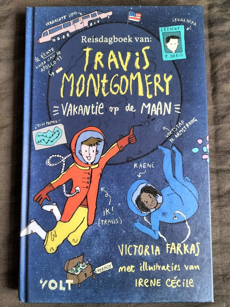 Reisdagboek van Travis Montgomery - Vakantie op de maan, Ophalen of Verzenden, Zo goed als nieuw, Victoria Farkas, Fictie algemeen