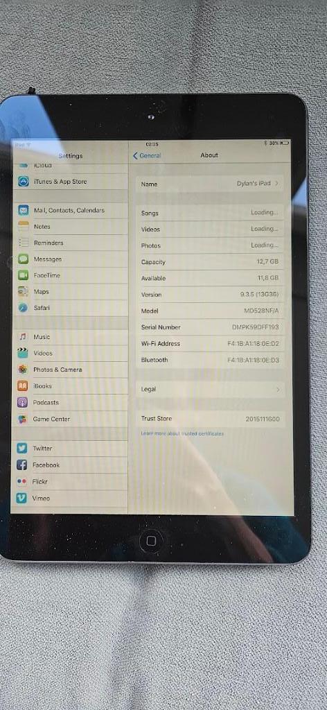 Apple iPad Mini WiFi 16GB Black, Computers en Software, Apple iPads, Zo goed als nieuw, Apple iPad, Wi-Fi, 8 inch, 16 GB, Zwart
