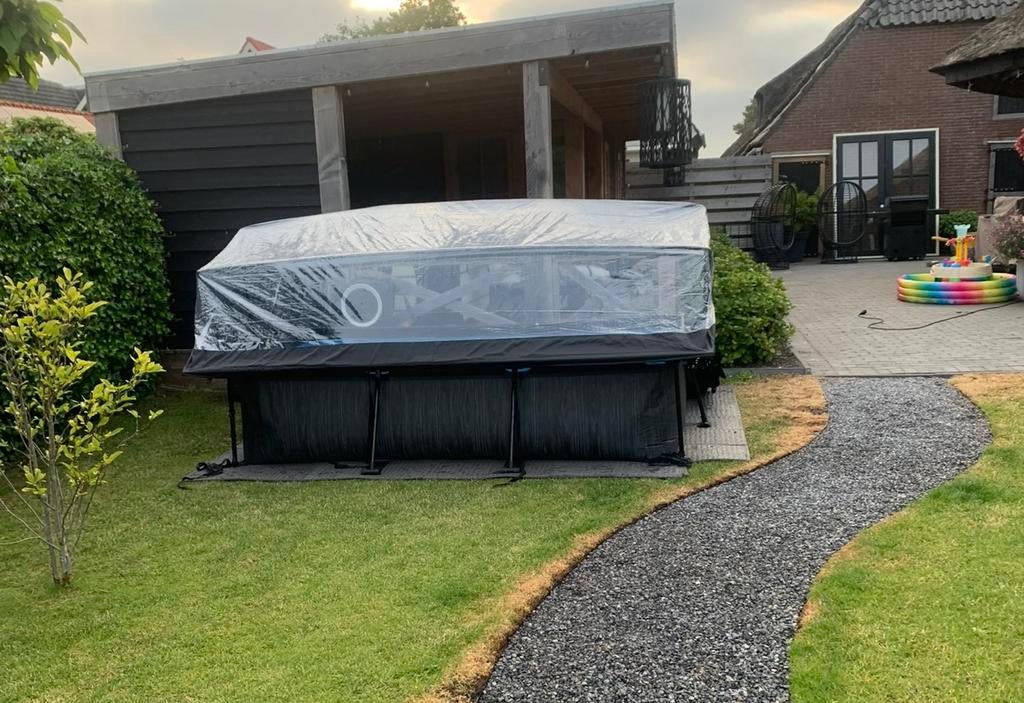 EXIT zwembad 300x200x65 cm met overkapping + pomp – compleet, Tuin en Terras, Ophalen, Zo goed als nieuw, Pomp