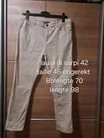 Laura di Sarpi beige broek maat 42, Beige, Maat 42/44 (L), Laura di sarpi, Ophalen of Verzenden